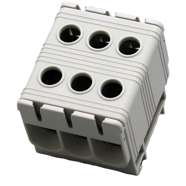 Elit Scandinavia Centech trippel klemme, AL/CU 2,5-50MM², grå