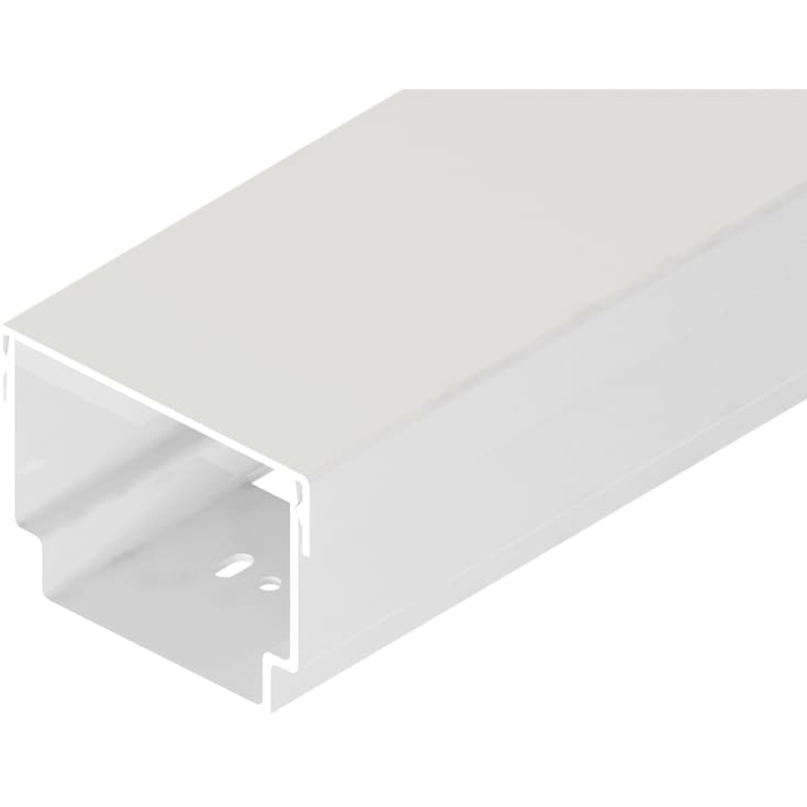 Qventi vægkanal aluminium 2 meter, hvid