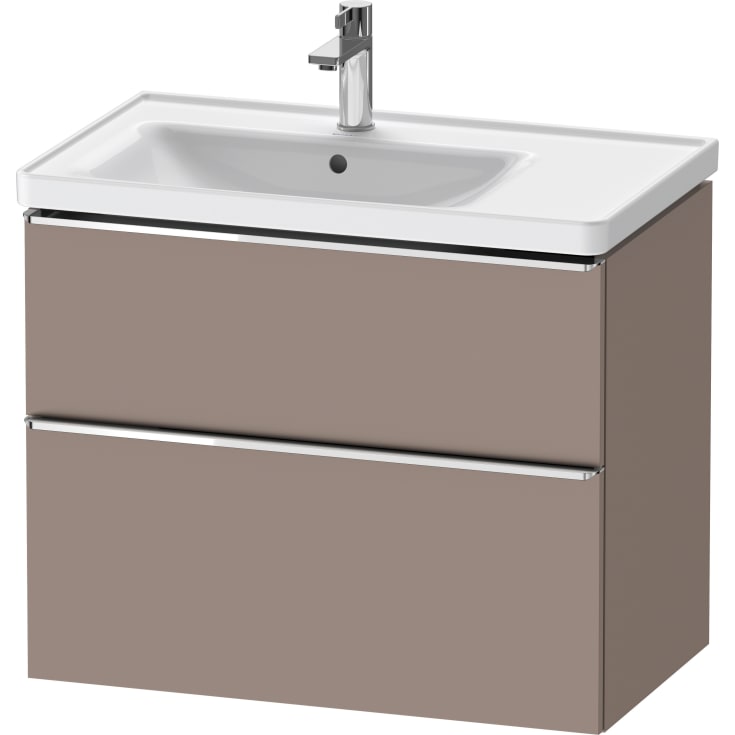 Duravit D-Neo servantskap, 78,4x45,2 cm, matt brun/krom