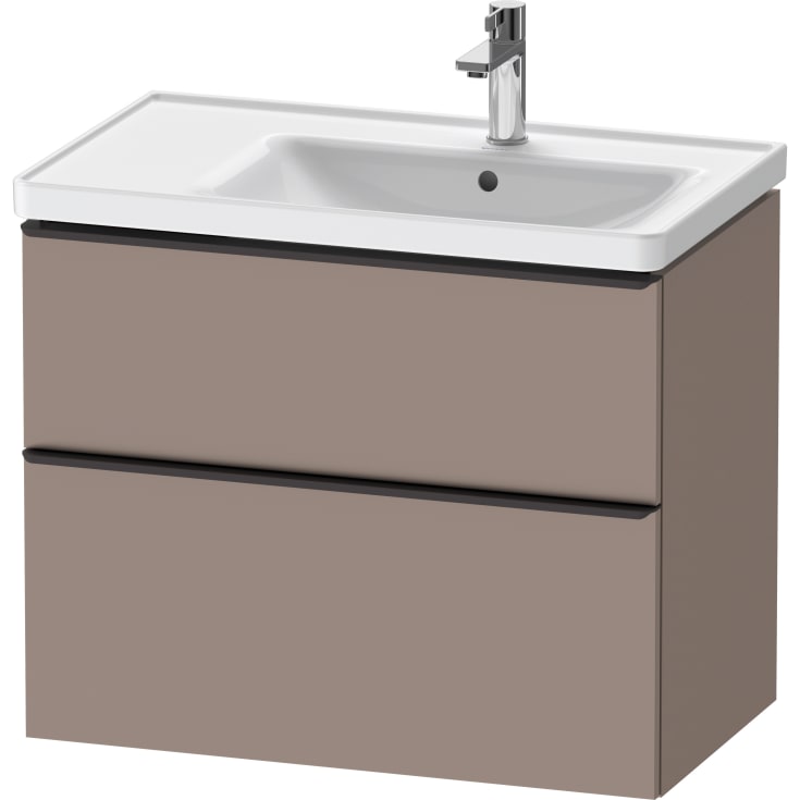 Duravit D-Neo servantskap, 78,4x45,2 cm, matt brun/sort