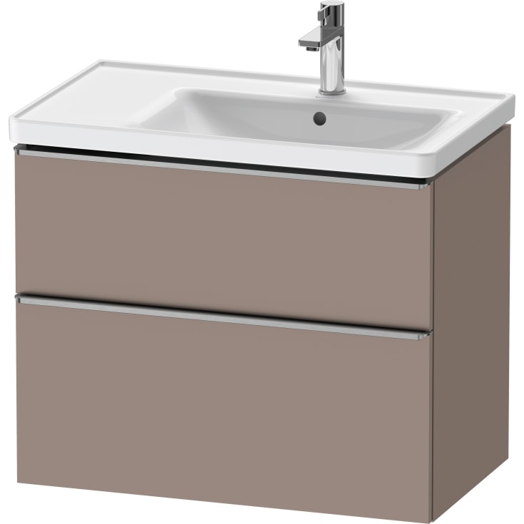 Duravit D-Neo servantskap, 78,4x45,2 cm, matt brun/stål