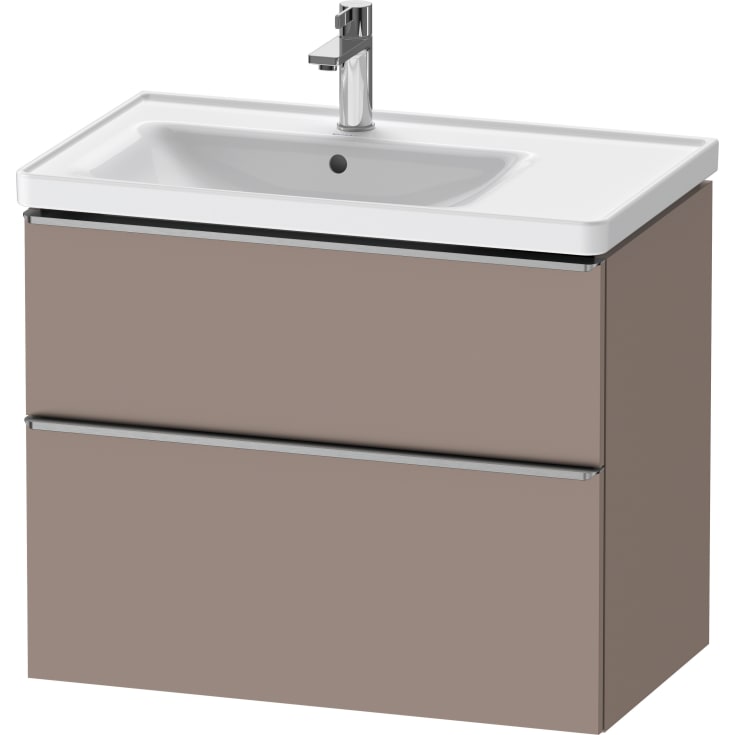 Duravit D-Neo servantskap, 78,4x45,2 cm, matt brun/stål