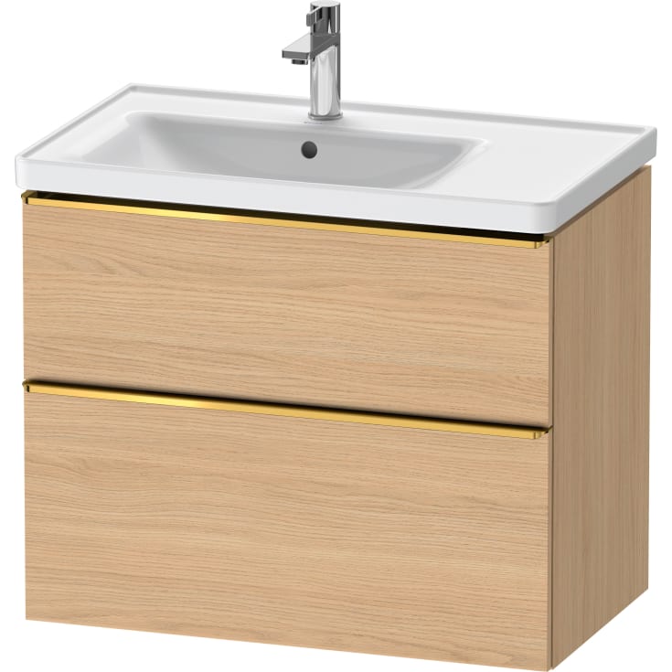 Duravit D-Neo servantskap, 78,4x45,2 cm, eik/gull