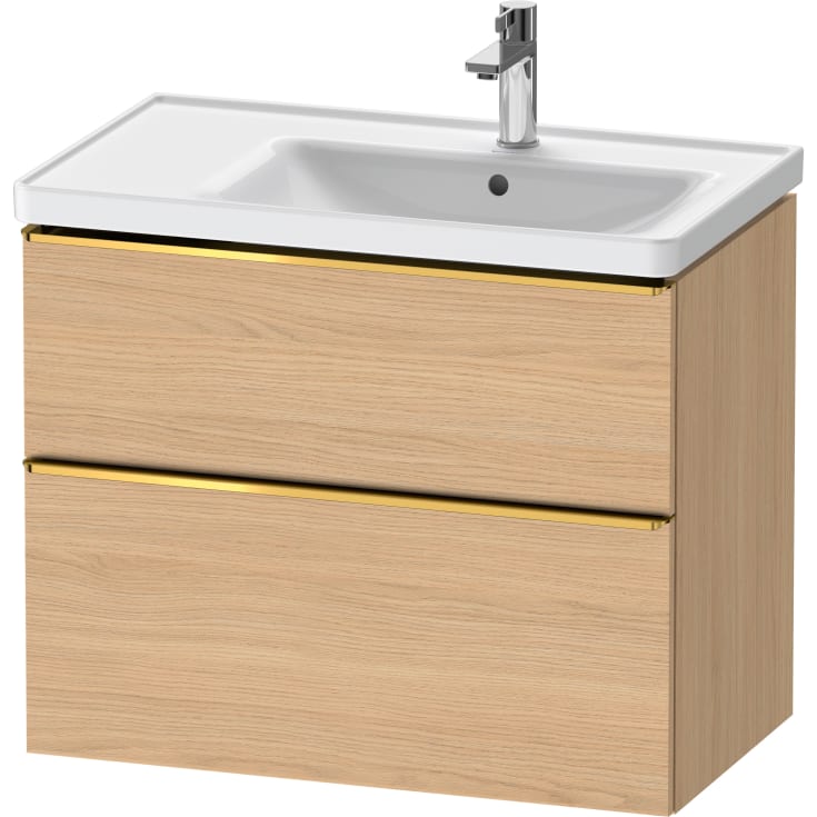 Duravit D-Neo servantskap, 78,4x45,2 cm, eik/gull
