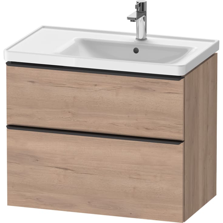 Duravit D-Neo servantskap, 78,4x45,2 cm, marmorert eik/sort