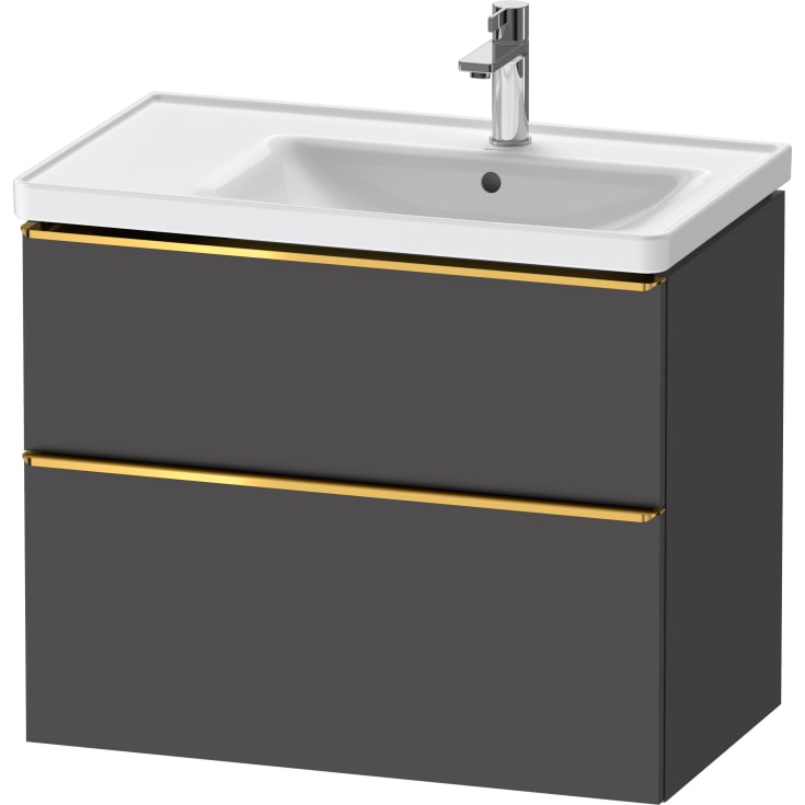Duravit D-Neo underskab, 78,4x45,2 cm, mat grafitgrå/guld