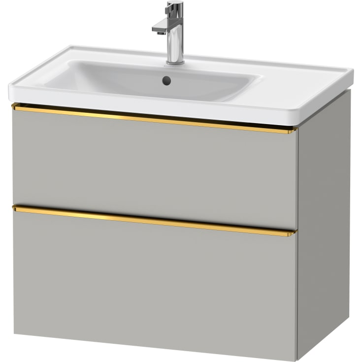 Duravit D-Neo servantskap, 78,4x45,2 cm, matt grĂ¥/gull