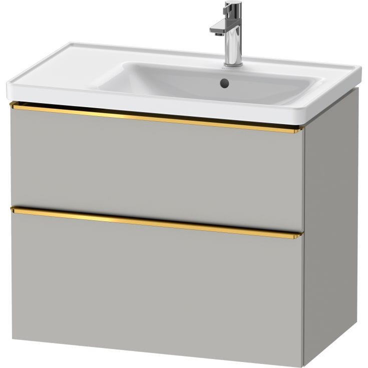 Duravit D-Neo servantskap, 78,4x45,2 cm, matt grå/gull