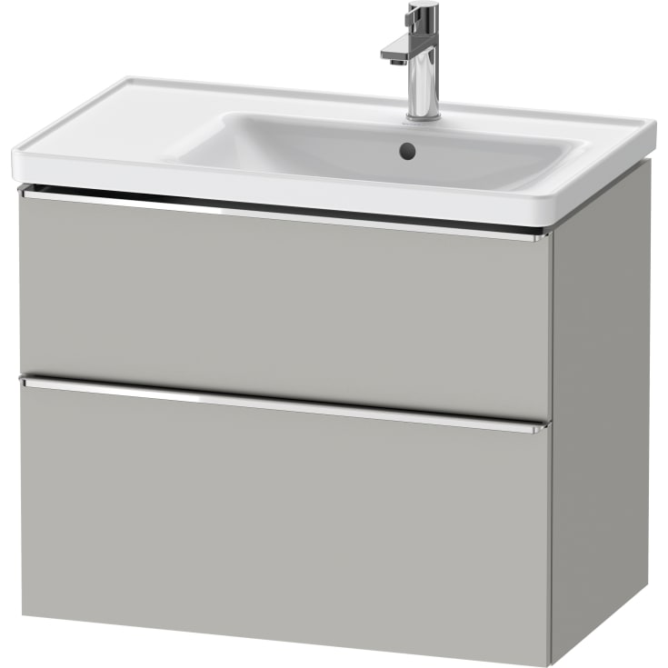 Duravit D-Neo servantskap, 78,4x45,2 cm, matt grĂ¥/krom
