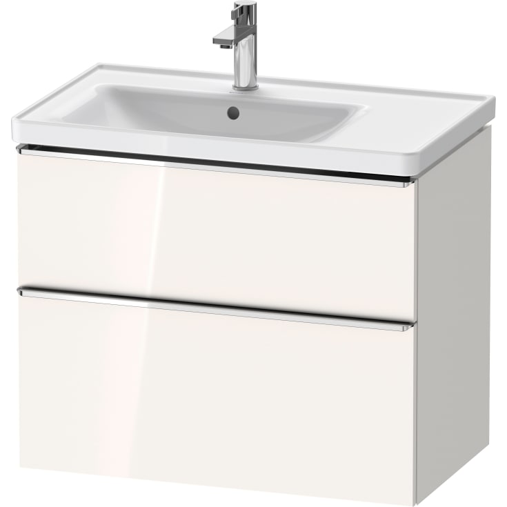Duravit D-Neo servantskap, 78,4x45,2 cm, hvit høyglans/krom