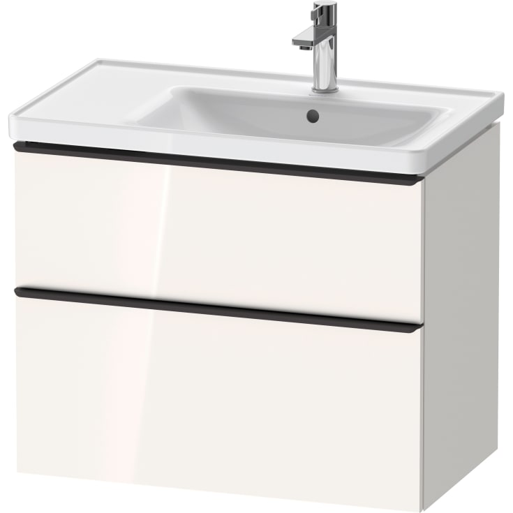 Duravit D-Neo servantskap, 78,4x45,2 cm, hvit høyglans/sort