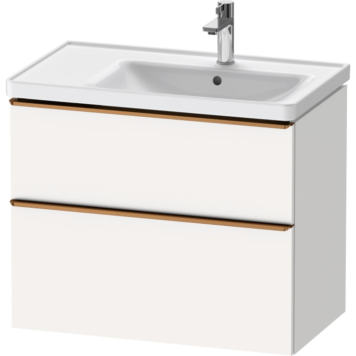 Duravit D-Neo servantskap, 78,4x45,2 cm, matt hvit/bronse