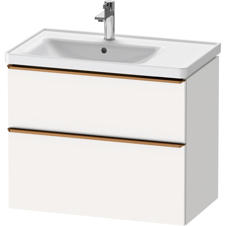 Duravit D-Neo servantskap, 78,4x45,2 cm, matt hvit/bronse