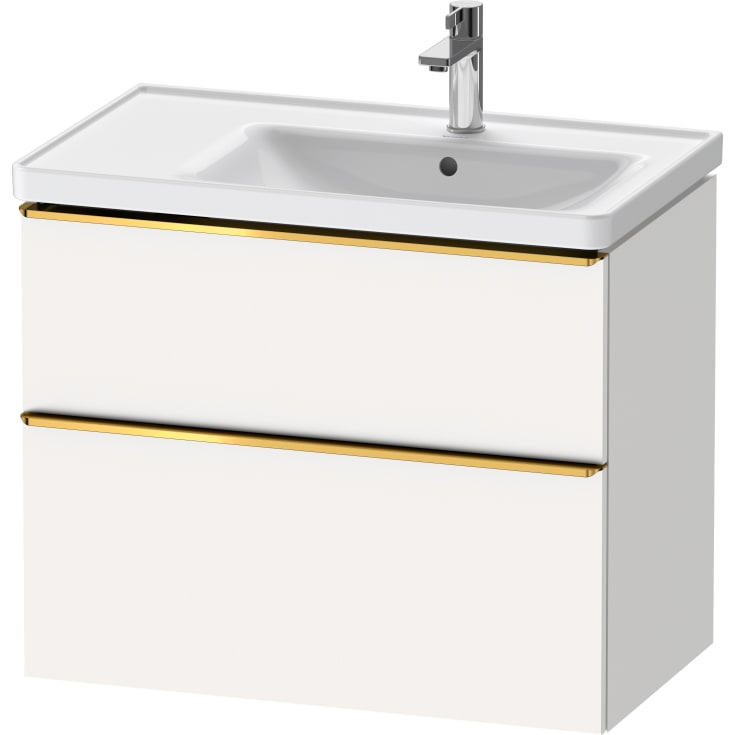 Duravit D-Neo servantskap, 78,4x45,2 cm, matt hvit/gull