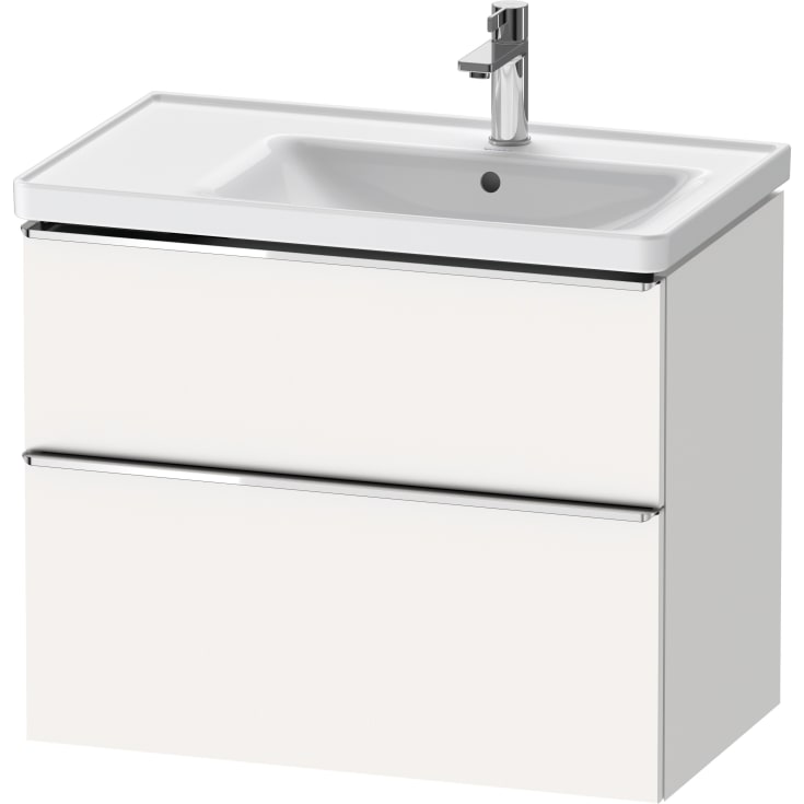 Duravit D-Neo servantskap, 78,4x45,2 cm, matt hvit/krom