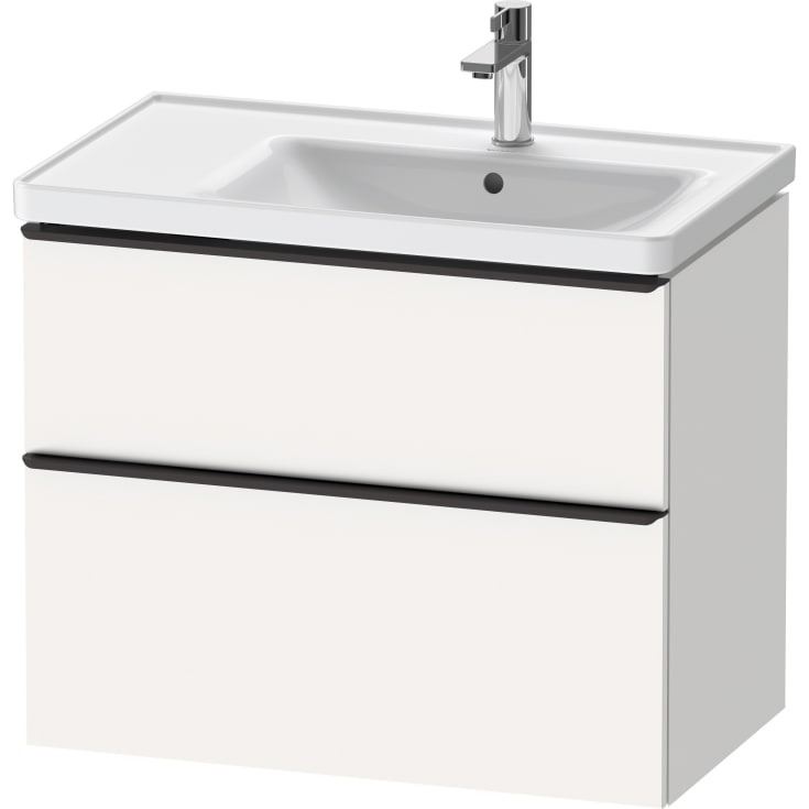 Duravit D-Neo tvättställsunderskåp, 78,4x45,2 cm, matt vit/svart