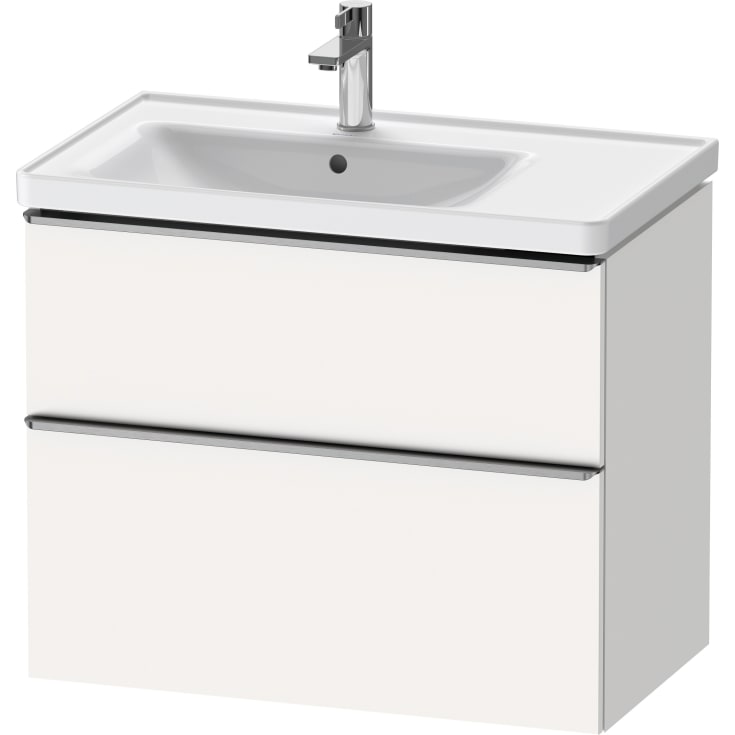 Duravit D-Neo tvättställsunderskåp, 78,4x45,2 cm, matt vit/stål