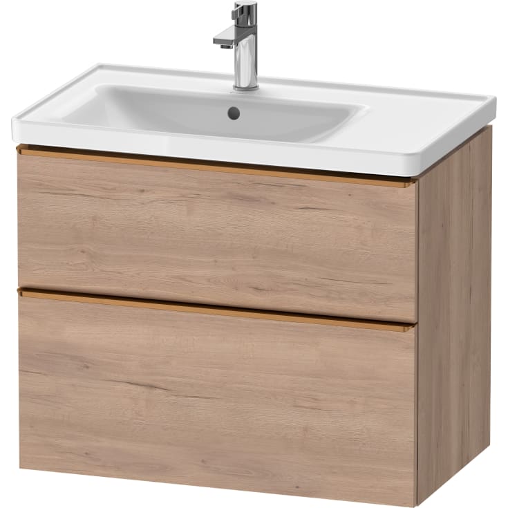 Duravit D-Neo servantskap, 78,4x45,2 cm, marmorert eik/bronse