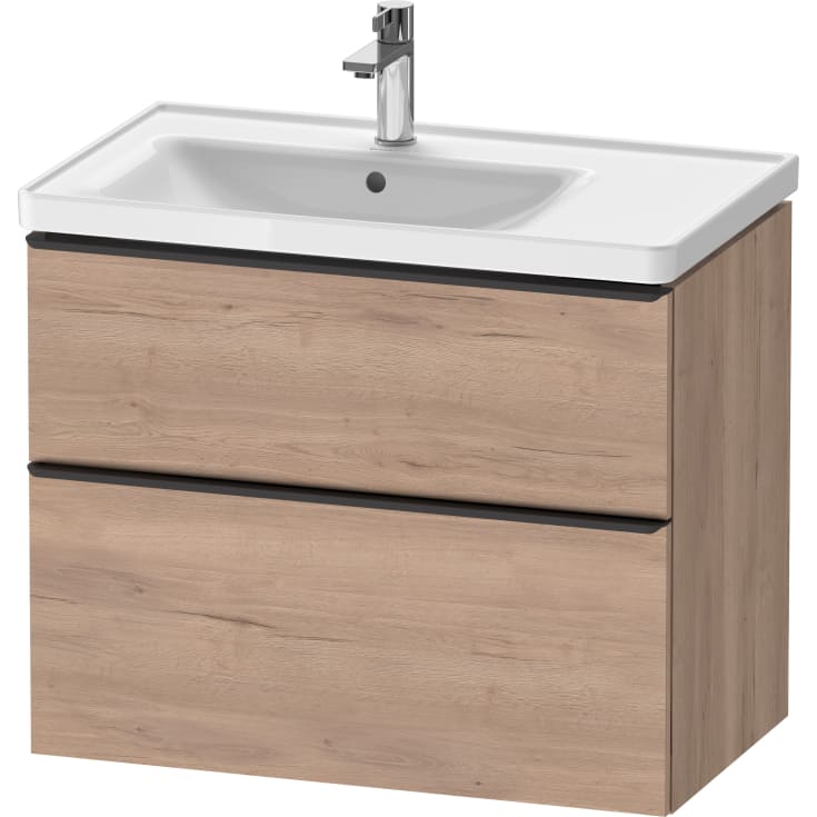 Duravit D-Neo servantskap, 78,4x45,2 cm, marmorert eik/sort