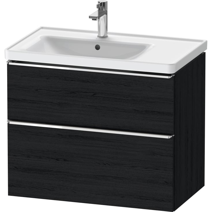 Duravit D-Neo servantskap, 78,4x45,2 cm, sort eik/krom
