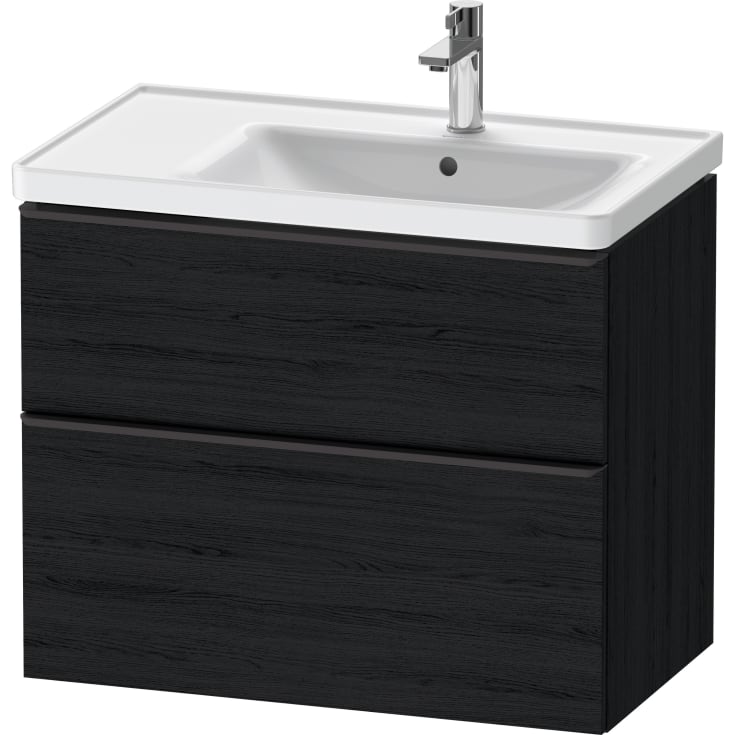 Duravit D-Neo servantskap, 78,4x45,2 cm, sort eik/sort