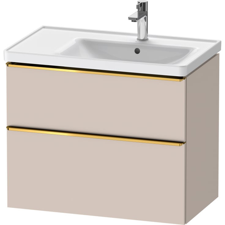 Duravit D-Neo servantskap, 78,4x45,2 cm, matt beige/gull
