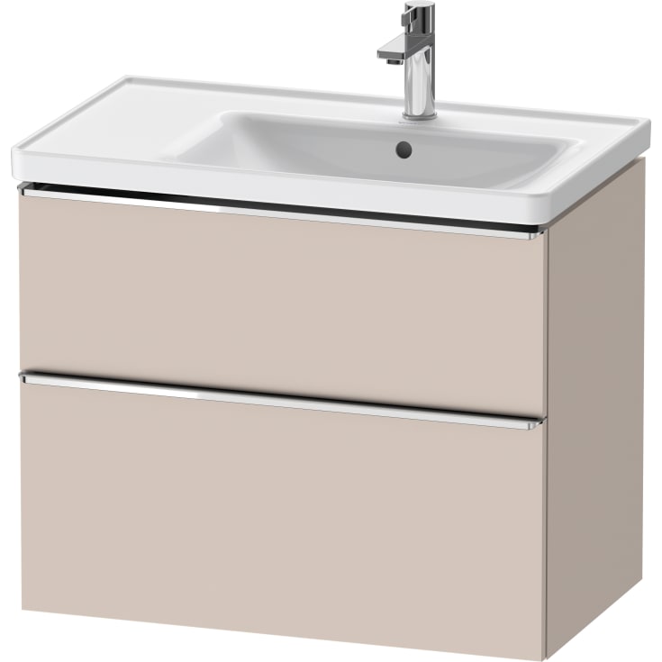 Duravit D-Neo servantskap, 78,4x45,2 cm, matt beige/krom
