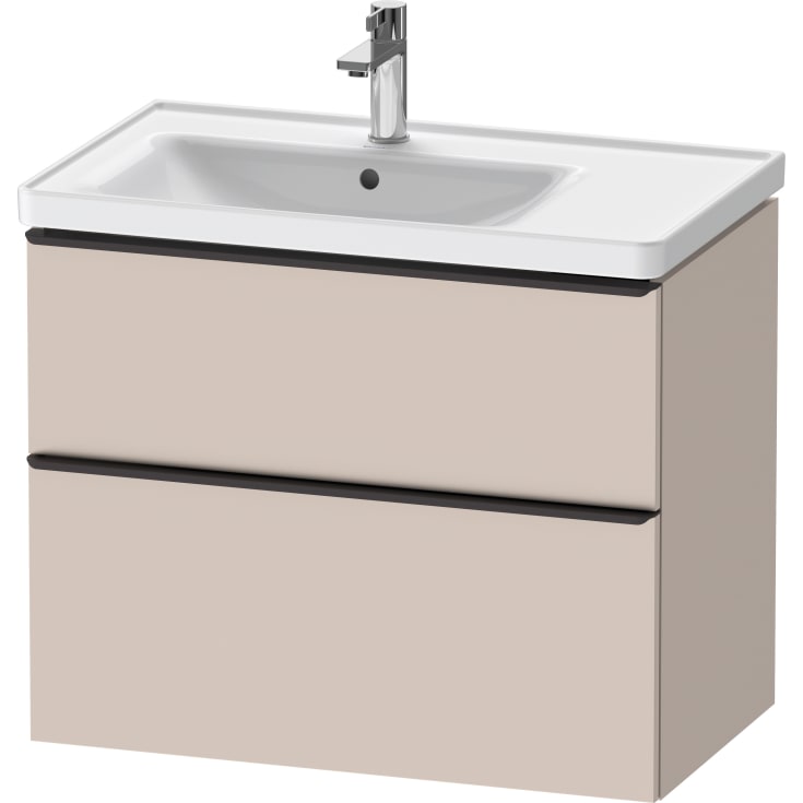 Duravit D-Neo servantskap, 78,4x45,2 cm, matt beige/sort
