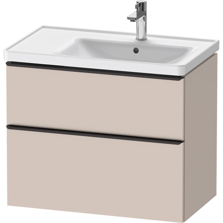 Duravit D-Neo tvättställsunderskåp, 78,4x45,2 cm, matt beige/svart