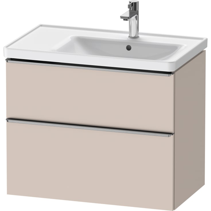 Duravit D-Neo servantskap, 78,4x45,2 cm, matt beige/stål