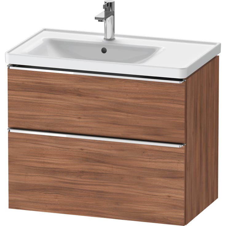 Duravit D-Neo servantskap, 78,4x45,2 cm, valnøtt/krom