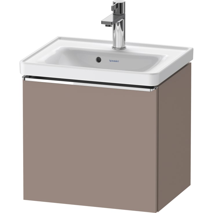Duravit D-Neo tvättställsunderskåp, 48,4x37,2 cm, matt brun/krom