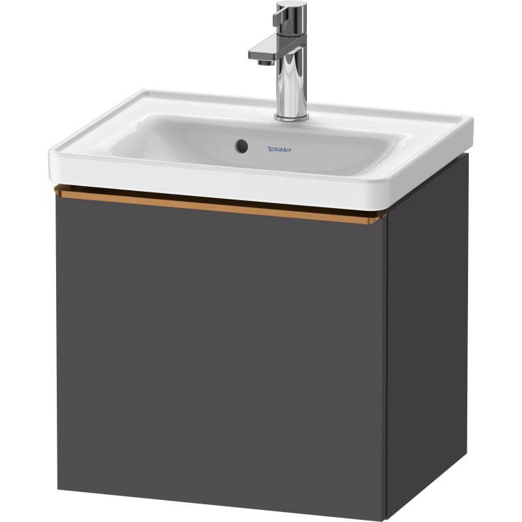 Duravit D-Neo servantskap, 48,4x37,2 cm, matt grafittgrå/bronse