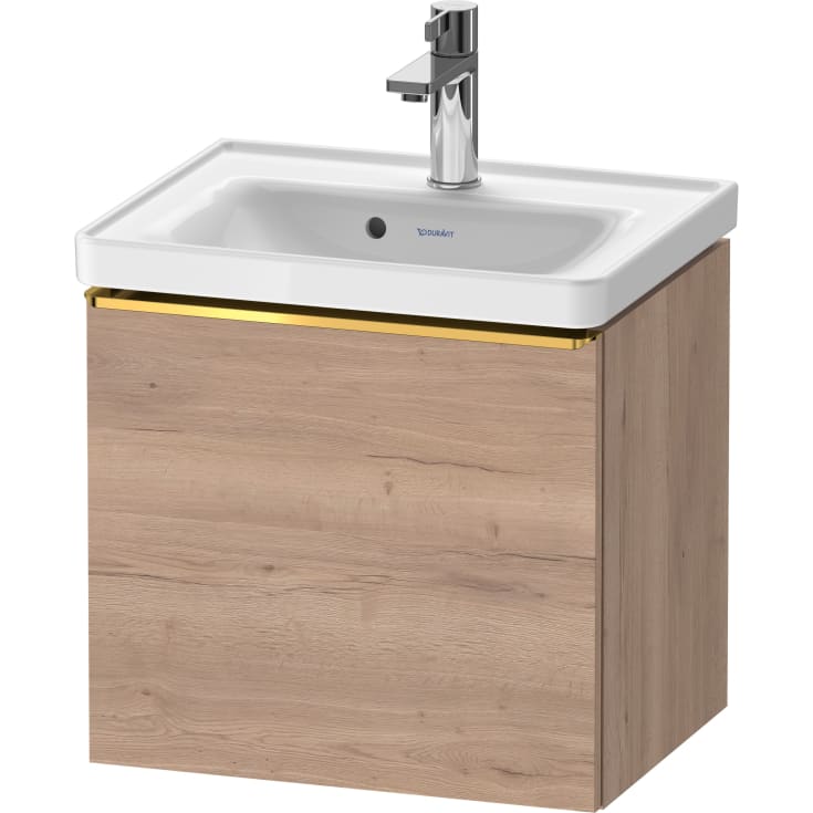 Duravit D-Neo tvättställsunderskåp, 48,4x37,2 cm, marmorerad ek/guld