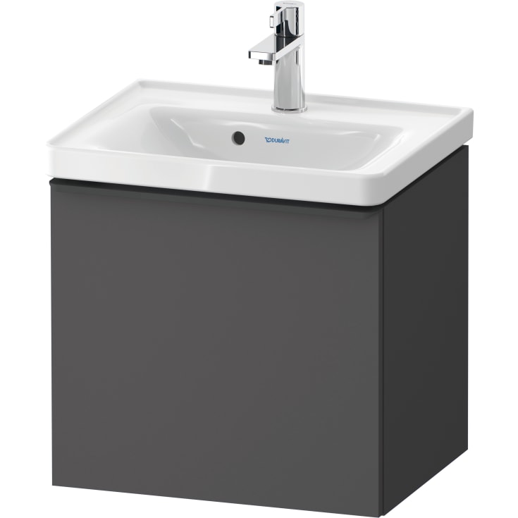 Duravit D-Neo servantskap, 48,4x37,2 cm, matt grafittgrå/sort
