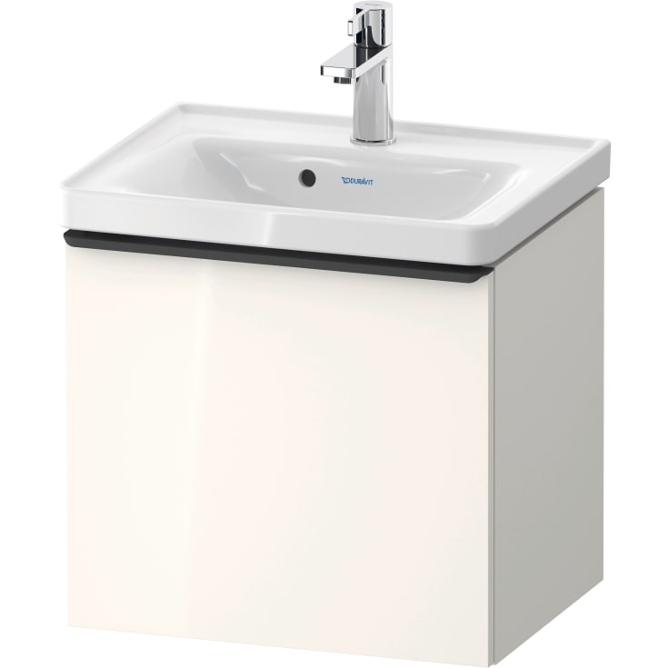 Duravit D-Neo tvättställsunderskåp, 48,4x37,2 cm, högglans vit/svart