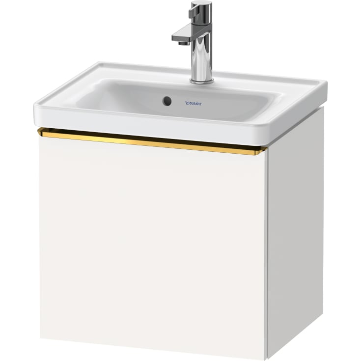 Duravit D-Neo servantskap, 48,4x37,2 cm, matt hvit/gull