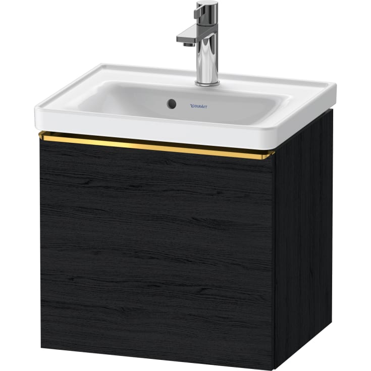 Duravit D-Neo servantskap, 48,4x37,2 cm, sort eik/gull