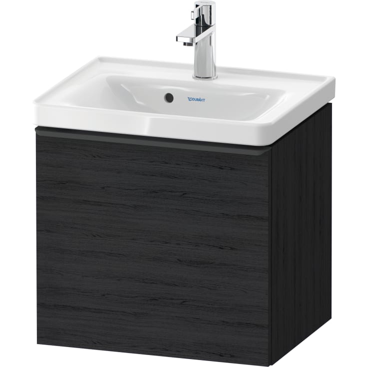 Duravit D-Neo tvättställsunderskåp, 48,4x37,2 cm, svart ek/svart