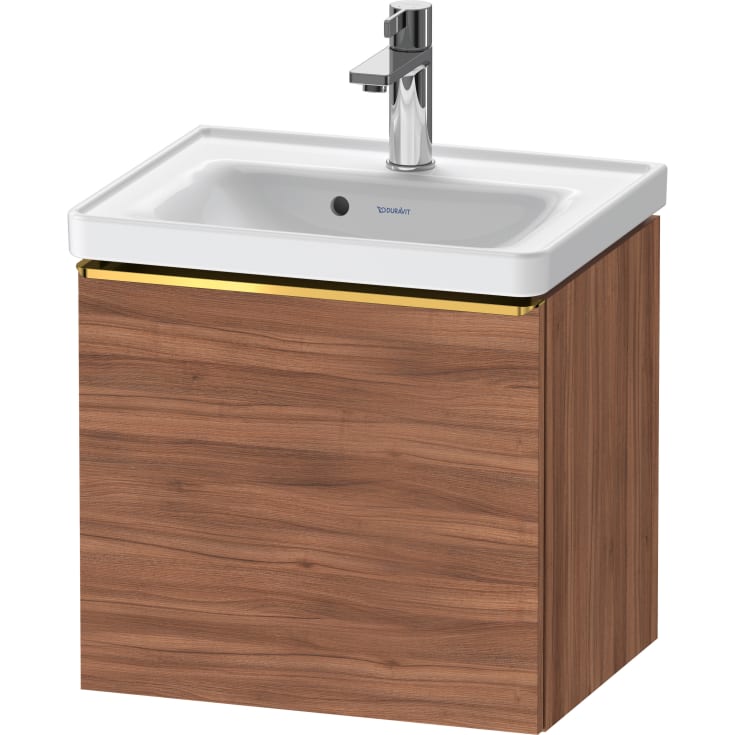 Duravit D-Neo servantskap, 48,4x37,2 cm, valnøtt/gull