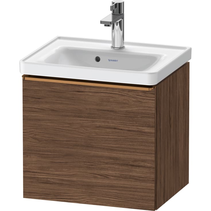 Duravit D-Neo servantskap, 48,4x37,2 cm, mørk valnøtt/bronse
