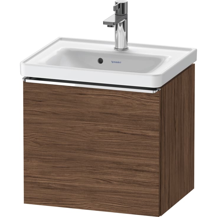 Duravit D-Neo servantskap, 48,4x37,2 cm, mørk valnøtt/krom