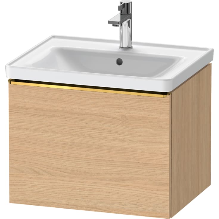 Duravit D-Neo servantskap, 58,4x45,2 cm, eik/gull