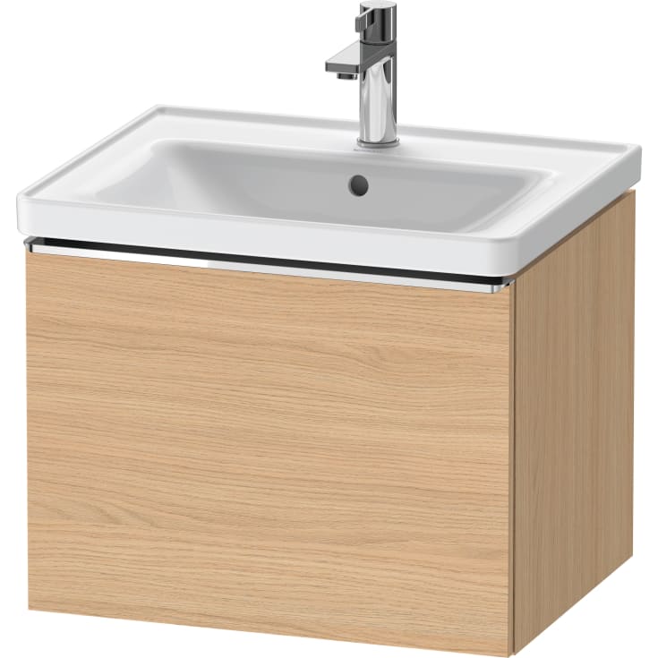 Duravit D-Neo servantskap, 58,4x45,2 cm, eik/krom