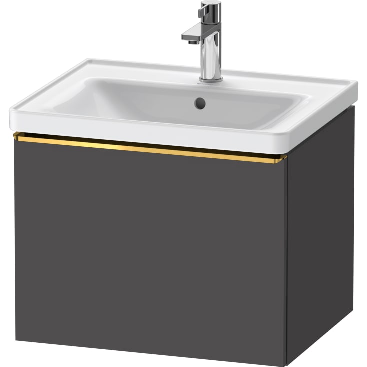 Duravit D-Neo underskab, 58,4x45,2 cm, mat grafitgrå/guld
