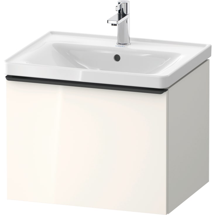 Duravit D-Neo servantskap, 58,4x45,2 cm, hvit høyglans/sort