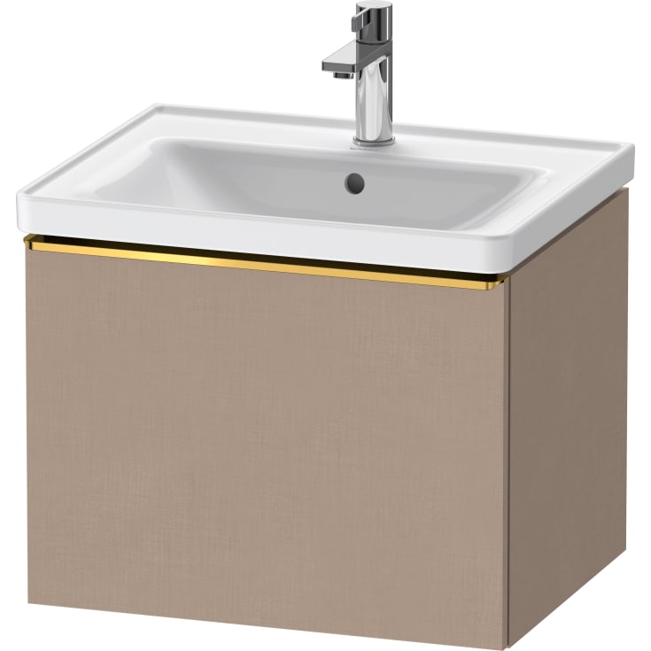 Duravit D-Neo servantskap, 58,4x45,2 cm, brun/gull