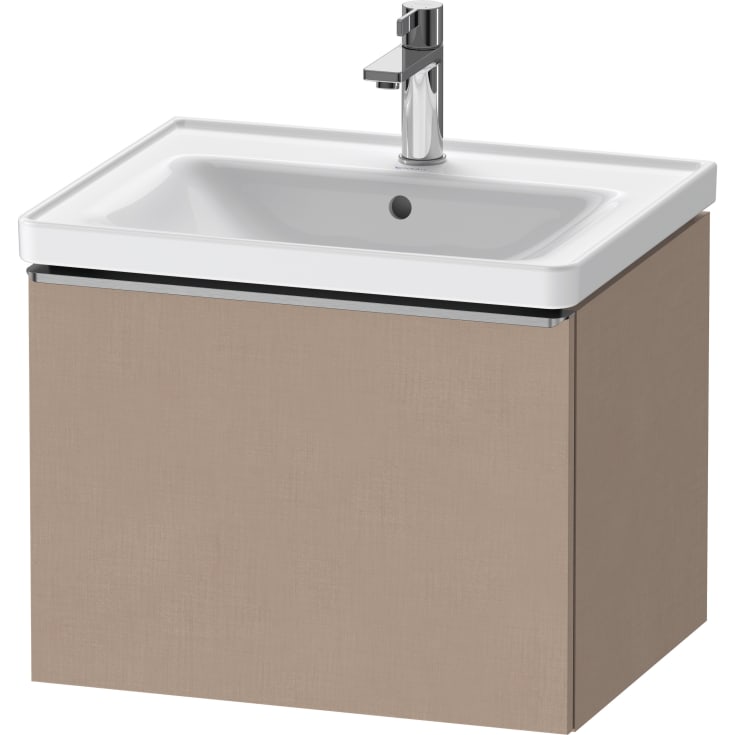 Duravit D-Neo servantskap, 58,4x45,2 cm, brun/stål