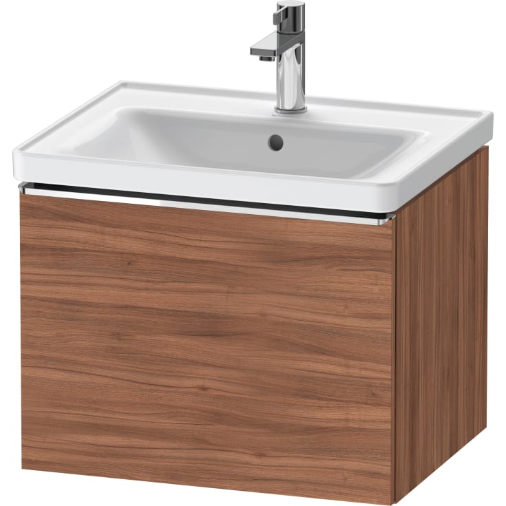 Duravit D-Neo servantskap, 58,4x45,2 cm, valnøtt/krom