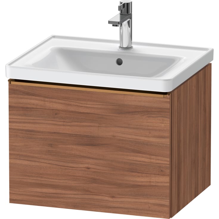 Duravit D-Neo servantskap, 58,4x45,2 cm, valnøtt/bronse